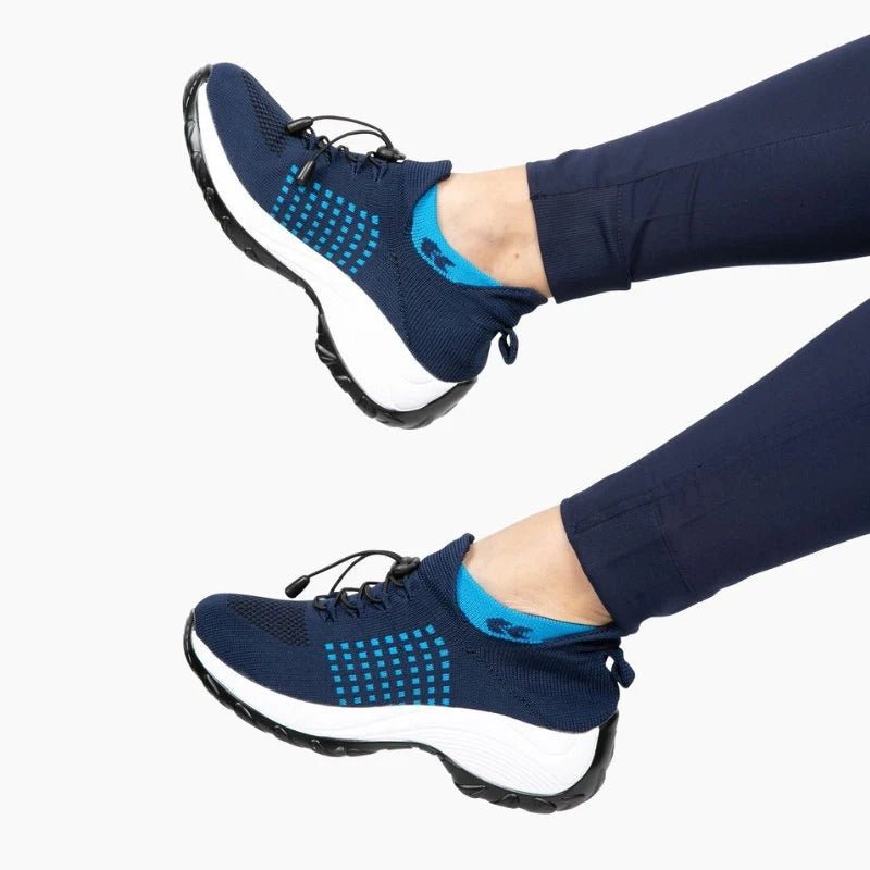 Orthora Comfort Relief Care Shoes - White and Blue