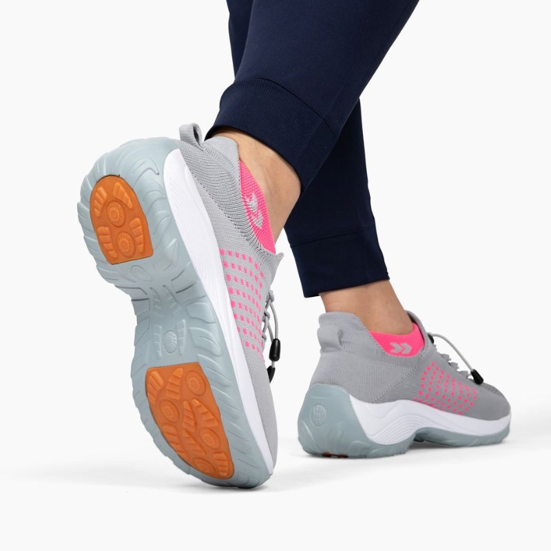 Orthora Comfort Relief Care Shoes - Gray and Pink