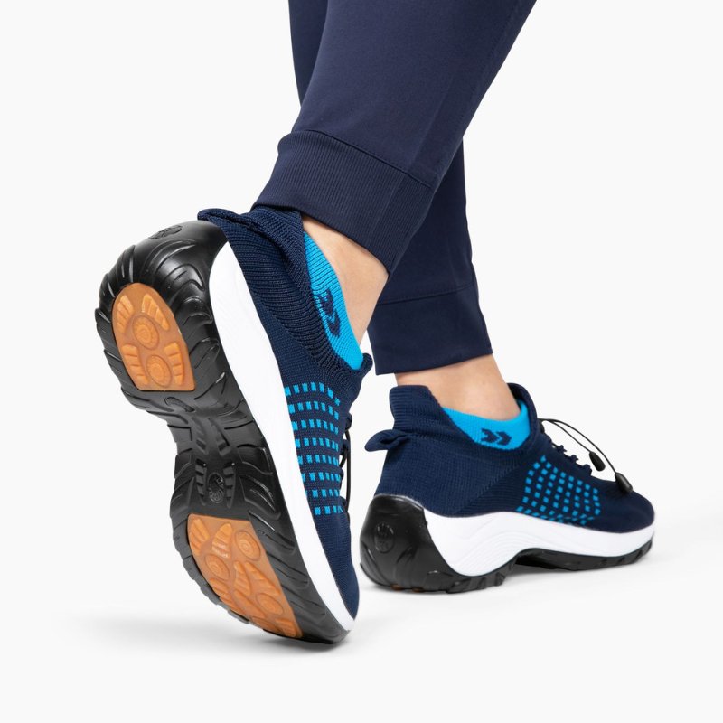 Orthora Comfort Relief Care Shoes - White and Blue