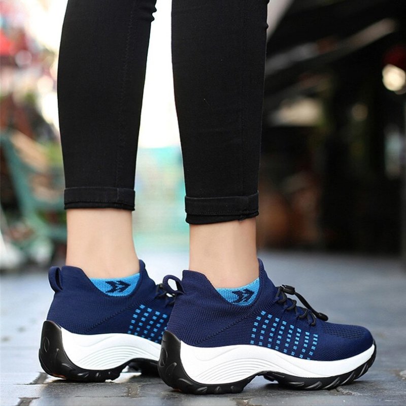 Orthora Comfort Relief Care Shoes - White and Blue