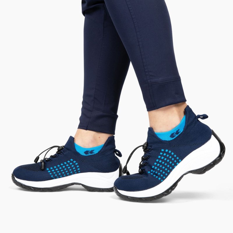 Orthora Comfort Relief Care Shoes - White and Blue
