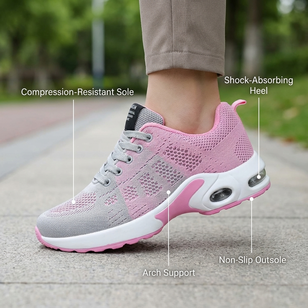 Orthora™ Pro – 12-Hour Shift Shoes for Heel & Plantar Fasciitis Relief (Unisex)