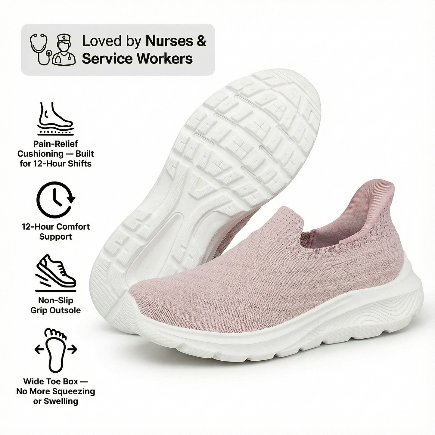 OrthoSlip Ergonomic Everyday Shoes