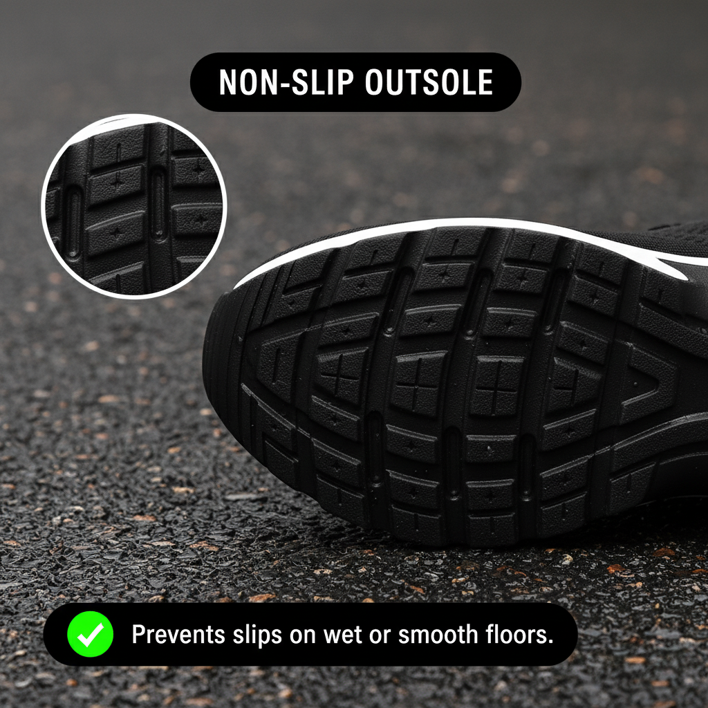 Textured high-traction outsole