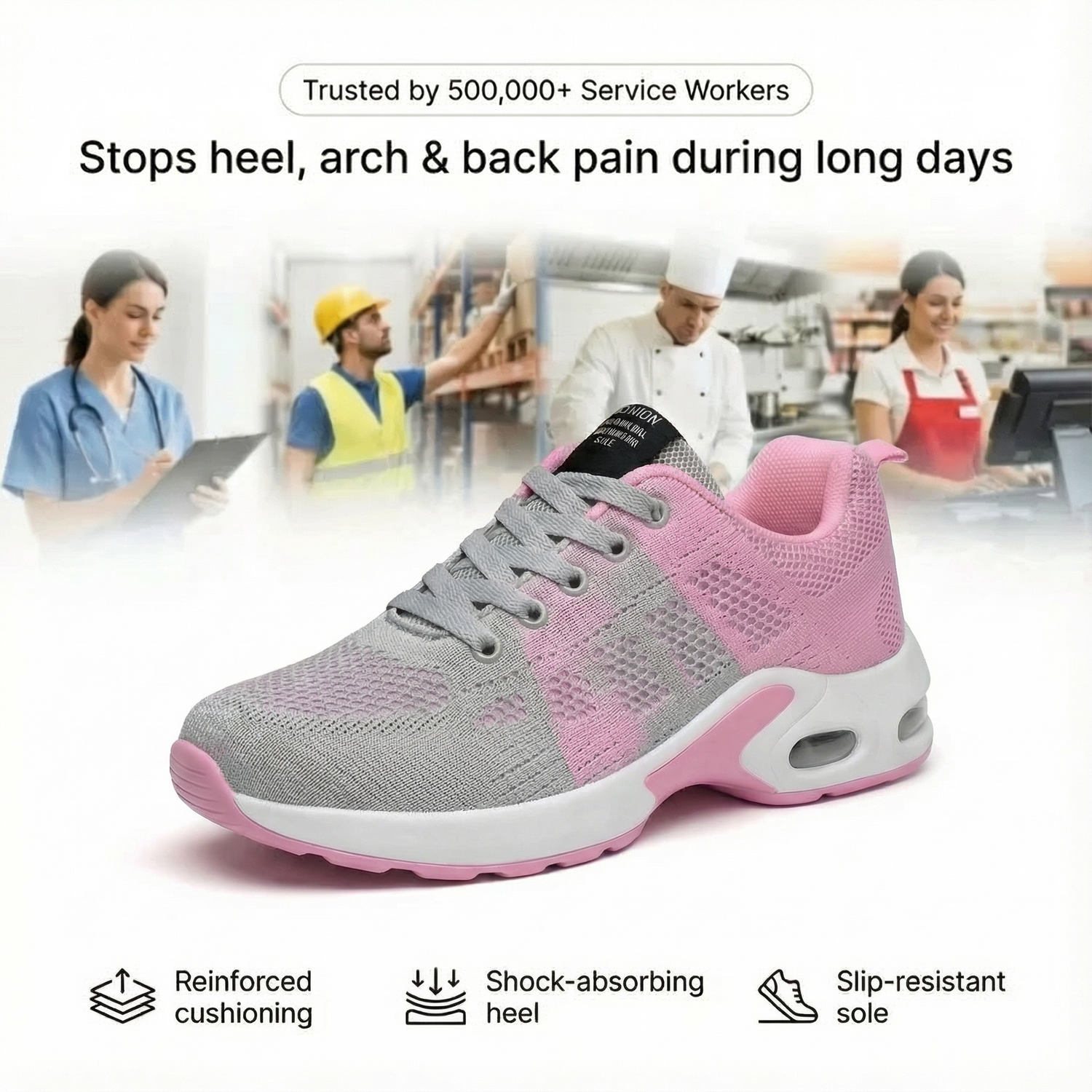 12-Hour Shift Unisex Orthopedic Sneakers