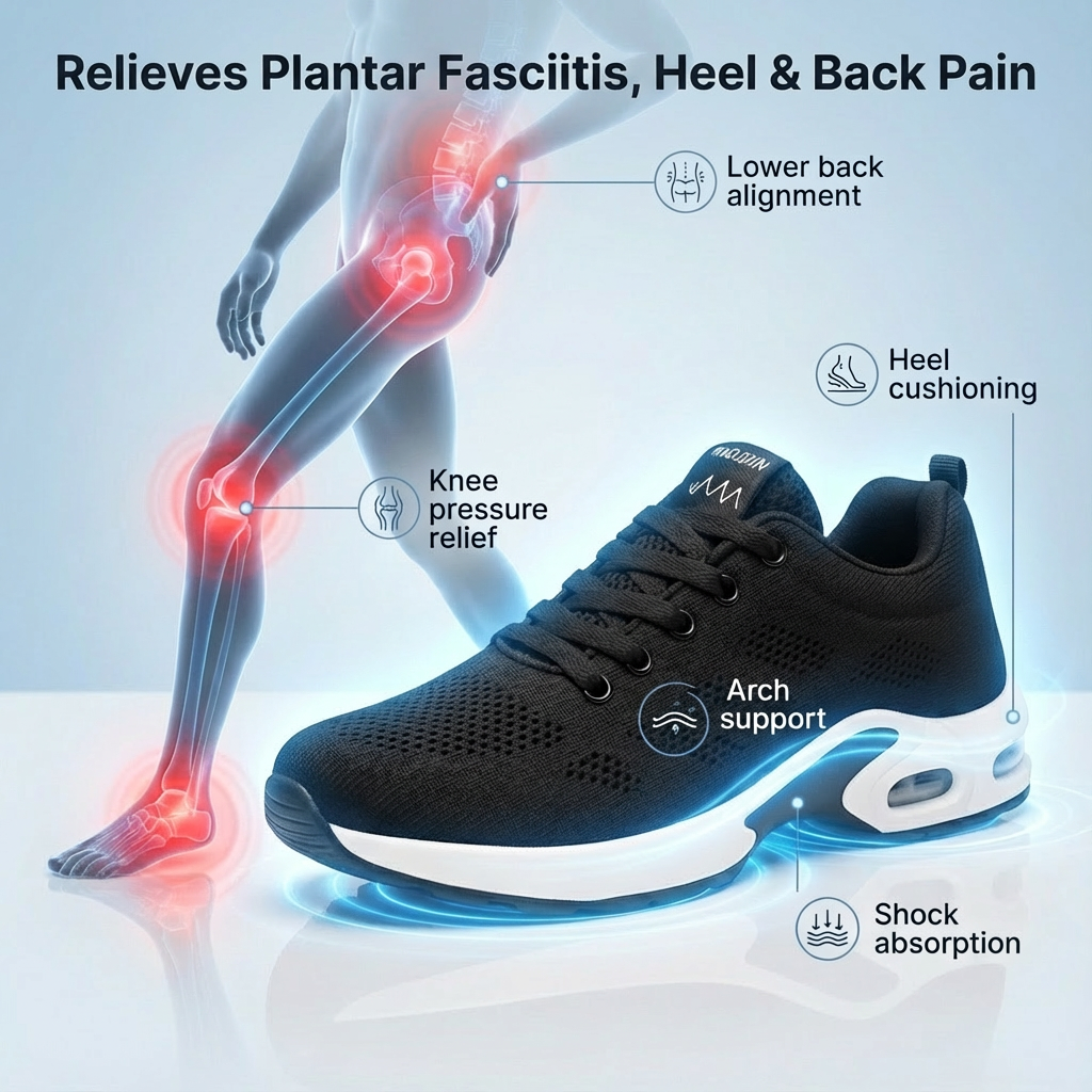 Orthora™ Pro – 12-Hour Shift Shoes for Heel & Plantar Fasciitis Relief (Unisex)