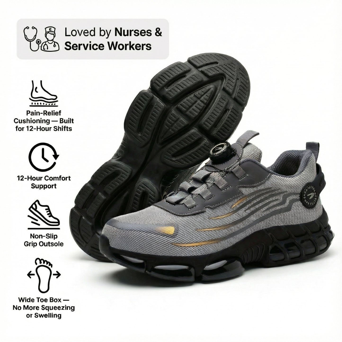 Healthy & Protective Steel Toe Sneakers