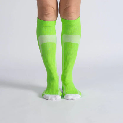 OrthoFlow™ Compression Socks - Green White