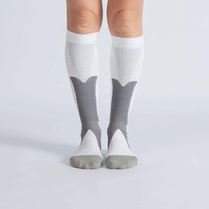 OrthoFlow™ Compression Socks - Royal White Gray