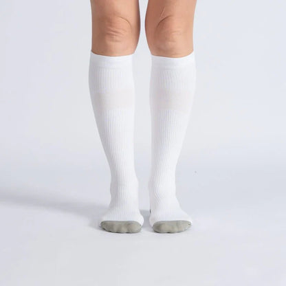 OrthoFlow™ Compression Socks - White Gray