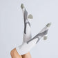 OrthoFlow™ Compression Socks - Royal White Gray