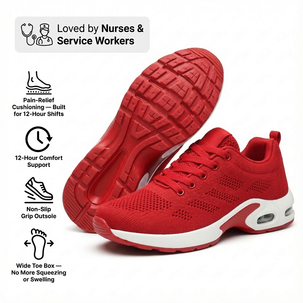 Orthora™ Pro – 12-Hour Shift Shoes for Heel & Plantar Fasciitis Relief (Unisex)