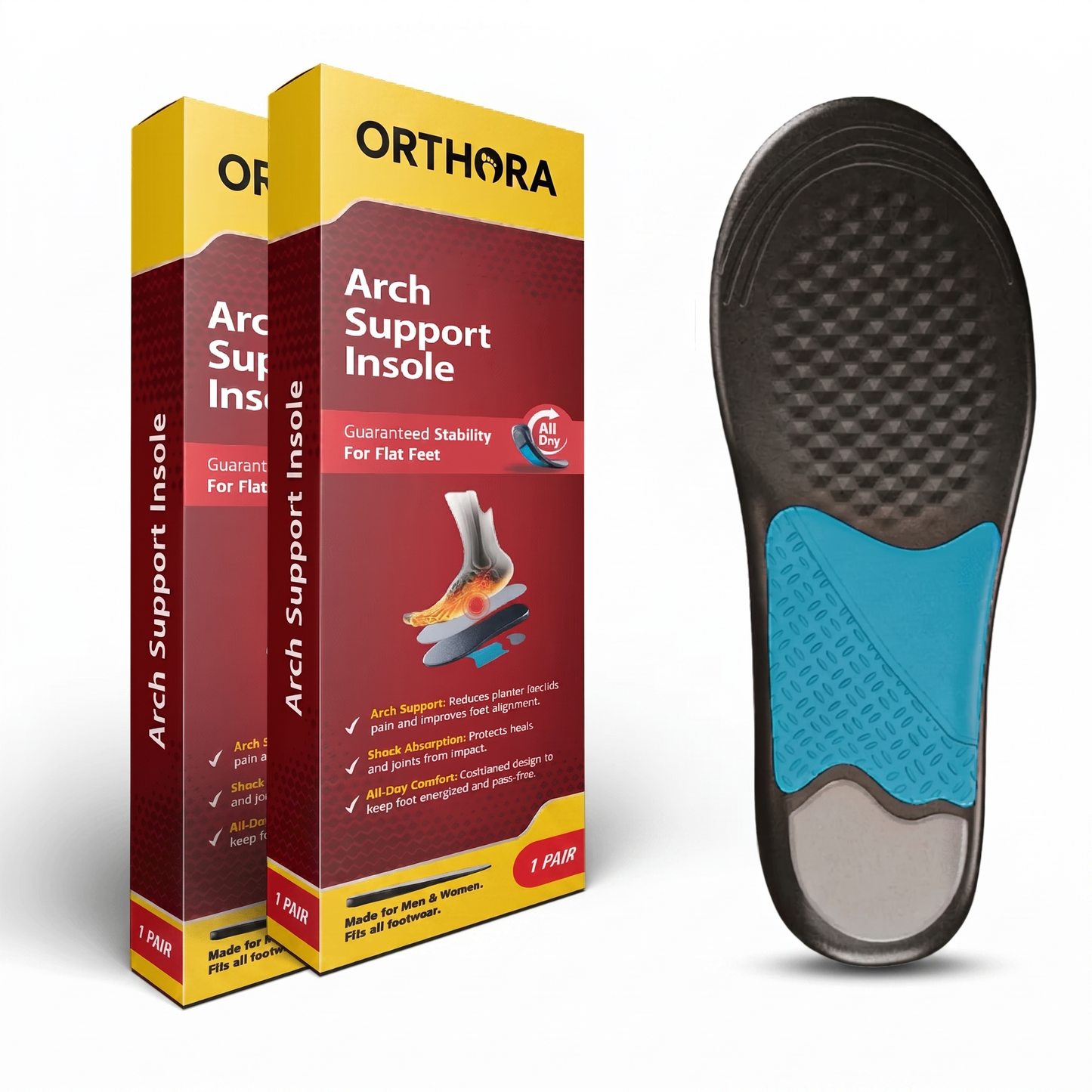 2 Pack - OrthoArch Support Insoles
