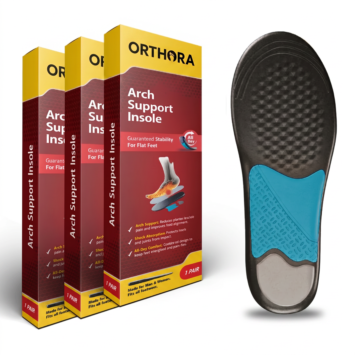 3 Pack - OrthoArch Support Insoles