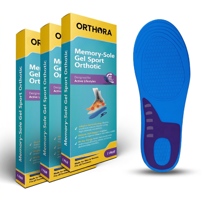 3-Pack Memory-Sole Gel Sport Orthotic Insoles