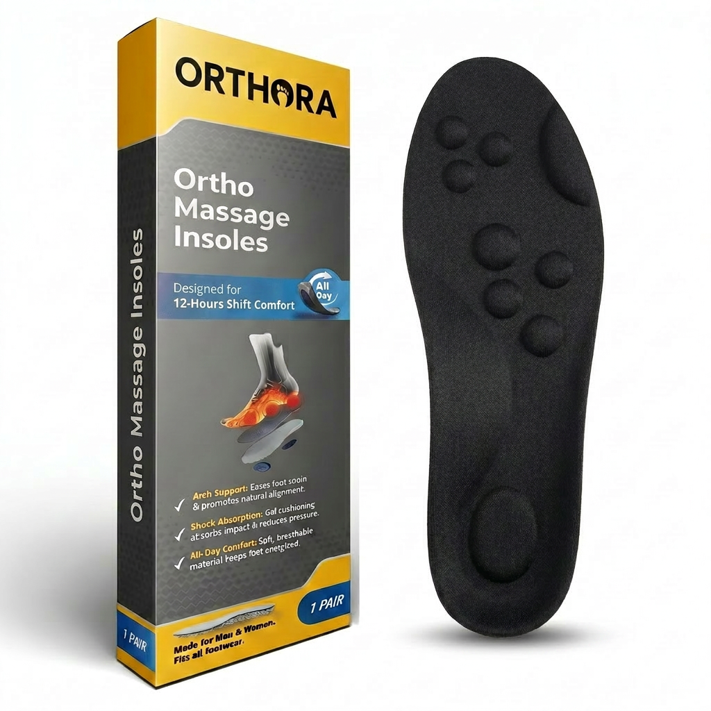 Orthora™ Massage Insoles – 12 Hour Shift Comfort