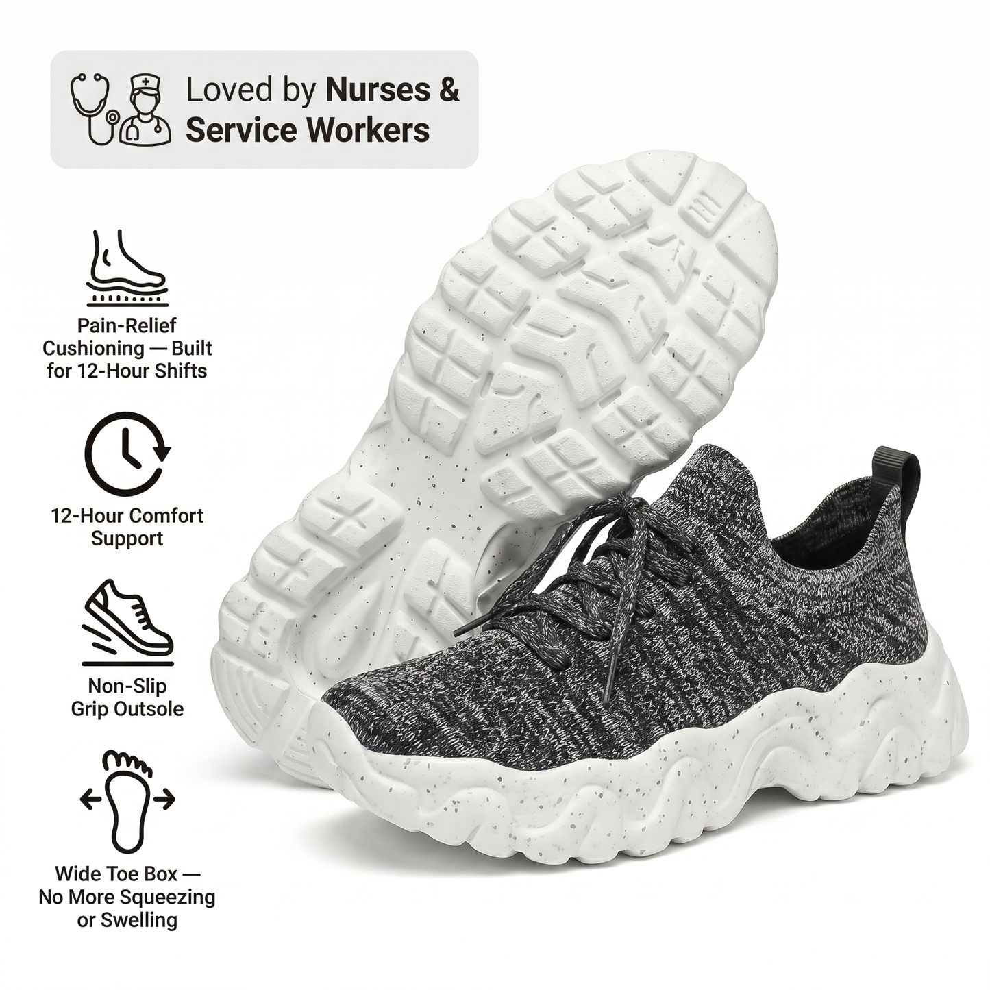 Healthy and Supportive Walking Shoes (BOGO)