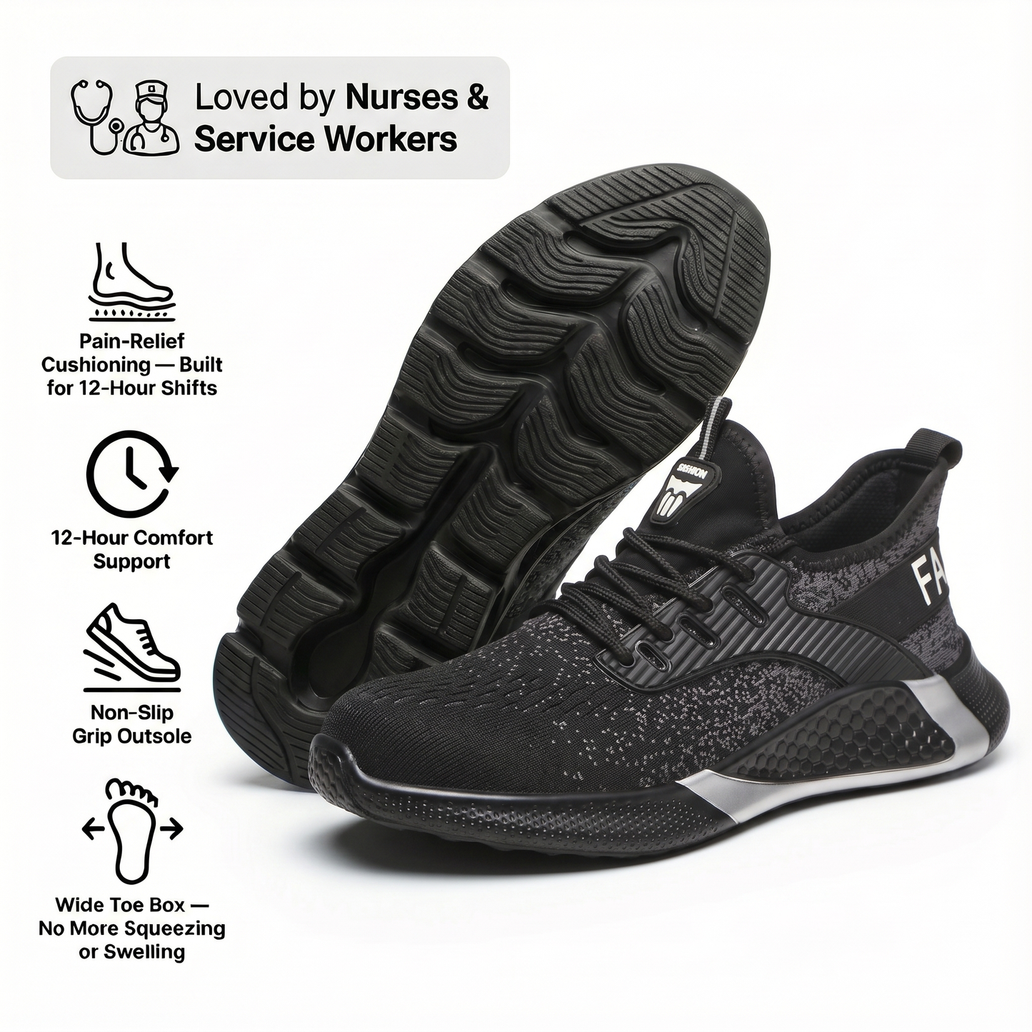 Reinforced Safety Steel Toe Boots