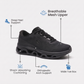 Orthora™ Fly — 12-Hour Shift Shoes for All-Day Foot, Knee & Back Pain Relief (Black)