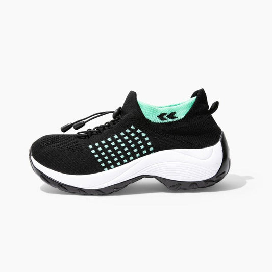Orthora Comfort Relief Care Shoes - Black and Sky Blue