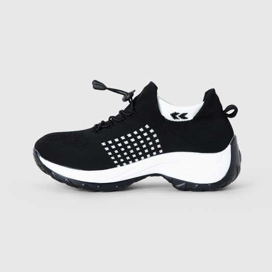 Orthora Comfort Relief Care Shoes - Black and White